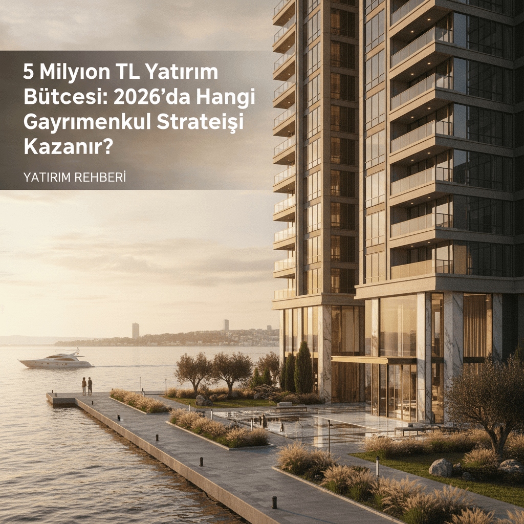 5 Milyon TL Yatırım Bütçesi: 2026'da Hangi Gayrimenkul Stratejisi Kazanır?