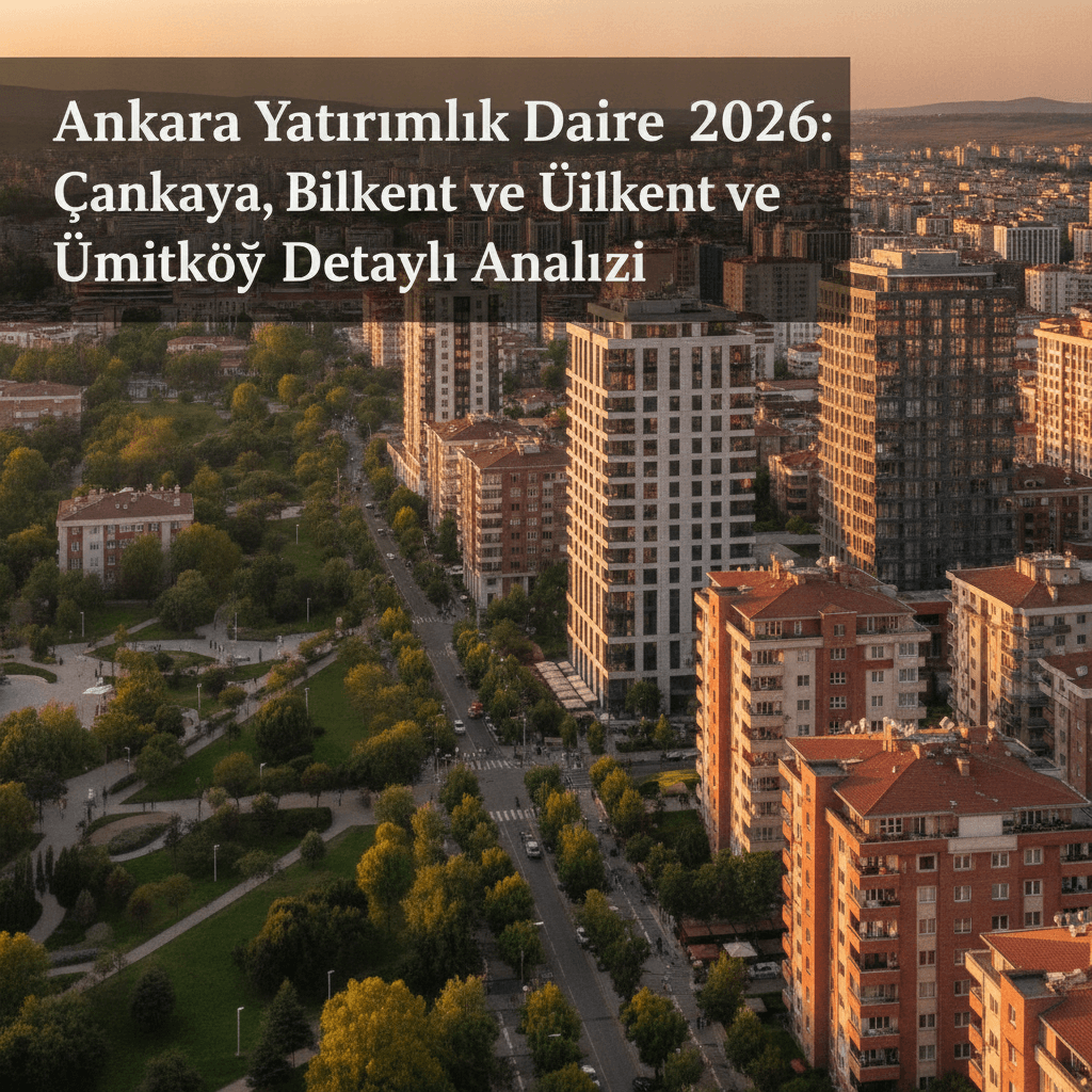 Ankara Yatırımlık Daire 2026: Çankaya, Bilkent ve Ümitköy Detaylı Analizi