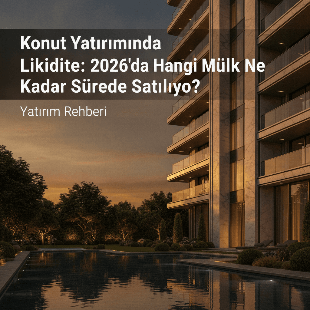 Konut Yatırımında Likidite: 2026'da Hangi Mülk Ne Kadar Sürede Satılıyor?