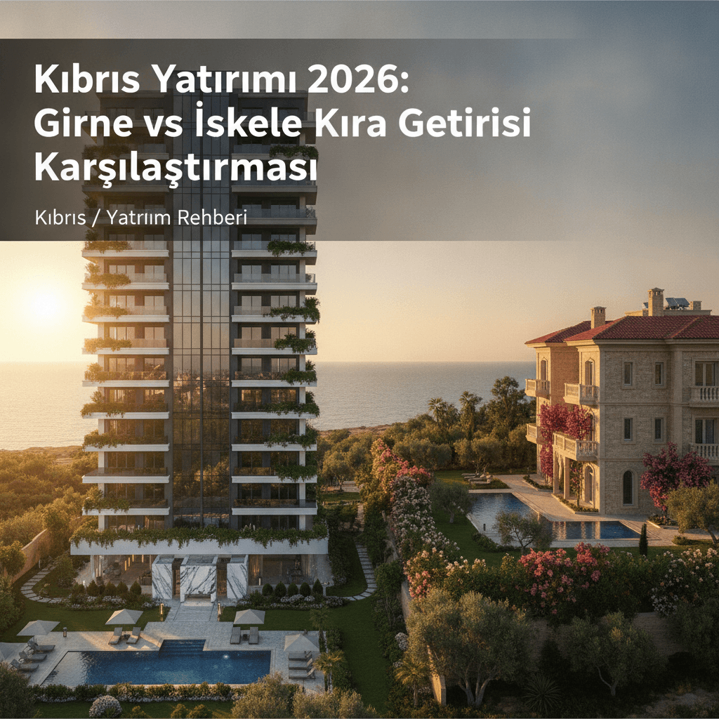 Kıbrıs Yatırımı 2026: Girne vs İskele Kira Getirisi Karşılaştırması